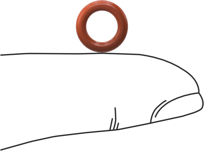 Yüksek Sıcaklık Silikon O-Ring, 2 mm Genişlik, 6 mm İç Çap