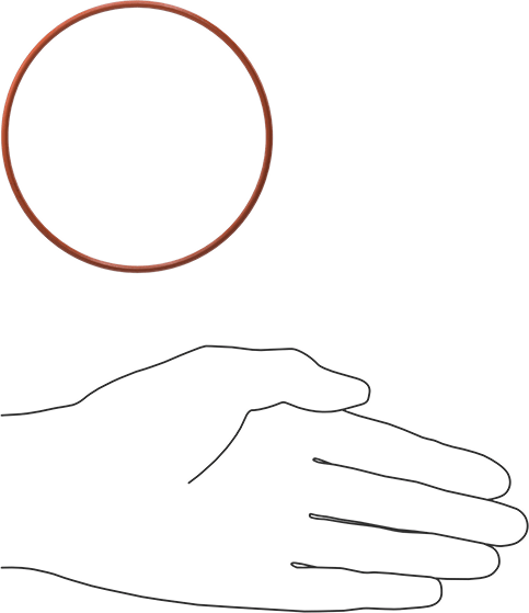 Yüksek Sıcaklık Silikon O-Ring, 2.5 mm Genişlik, 90 mm İç Çap