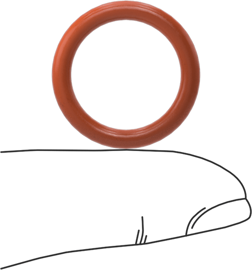 Yüksek Sıcaklık Silikon O-Ring, 3 mm Genişlik, 17 mm İç Çap