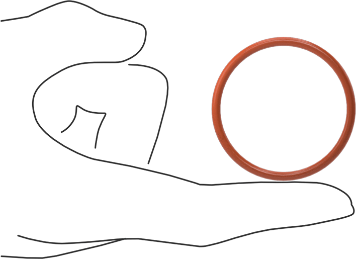 Yüksek Sıcaklık Silikon O-Ring, 3 mm Genişlik, 42 mm İç Çap