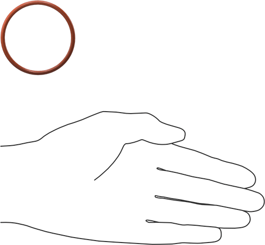 Yüksek Sıcaklık Silikon O-Ring, 3 mm Genişlik, 46 mm İç Çap