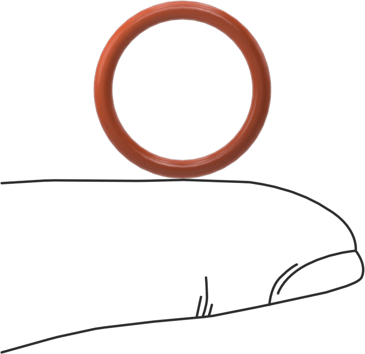 Yüksek Sıcaklık Silikon O-Ring, 2 mm Genişlik, 15 mm İç Çap