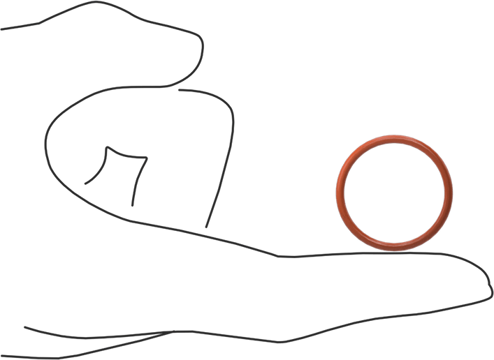 Yüksek Sıcaklık Silikon O-Ring, 2 mm Genişlik, 24 mm İç Çap