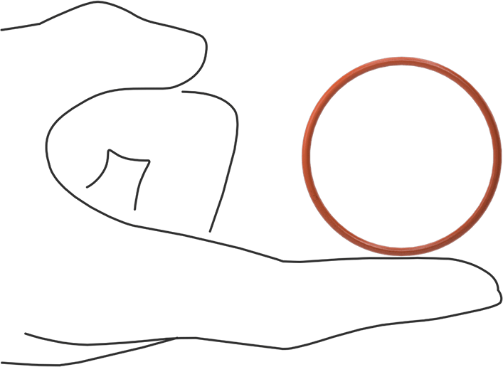 Yüksek Sıcaklık Silikon O-Ring, 2 mm Genişlik, 43 mm İç Çap