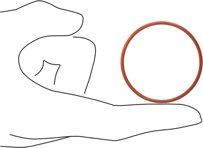 Yüksek Sıcaklık Silikon O-Ring, 2 mm Genişlik, 44 mm İç Çap