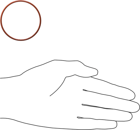 Yüksek Sıcaklık Silikon O-Ring, 2 mm Genişlik, 50 mm İç Çap