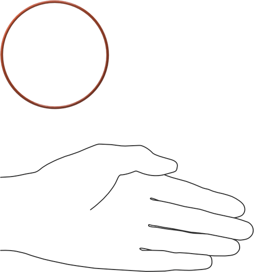 Yüksek Sıcaklık Silikon O-Ring, 2 mm Genişlik, 75 mm İç Çap