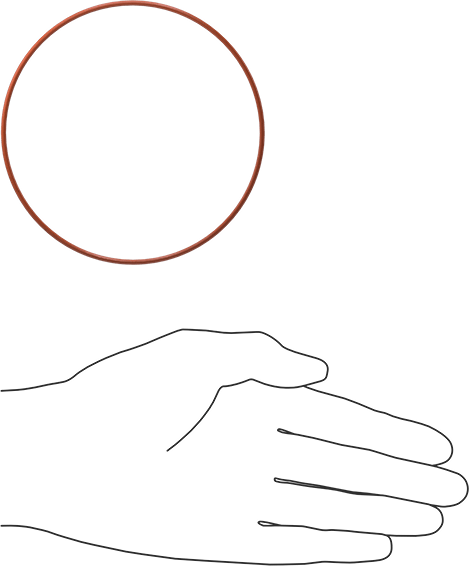 Yüksek Sıcaklık Silikon O-Ring, 2 mm Genişlik, 100 mm İç Çap