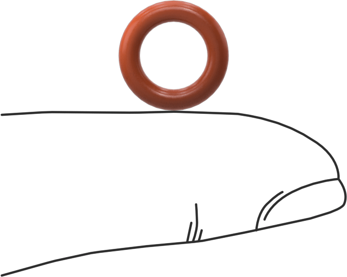 Yüksek Sıcaklık Silikon O-Ring, 2.4 mm Genişlik, 7.6 mm İç Çap