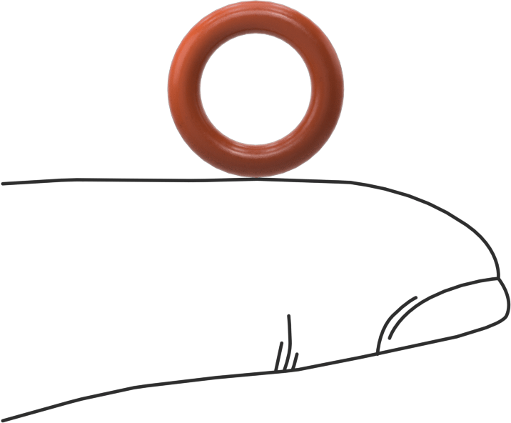 Yüksek Sıcaklık Silikon O-Ring, 2.5 mm Genişlik, 8.5 mm İç Çap