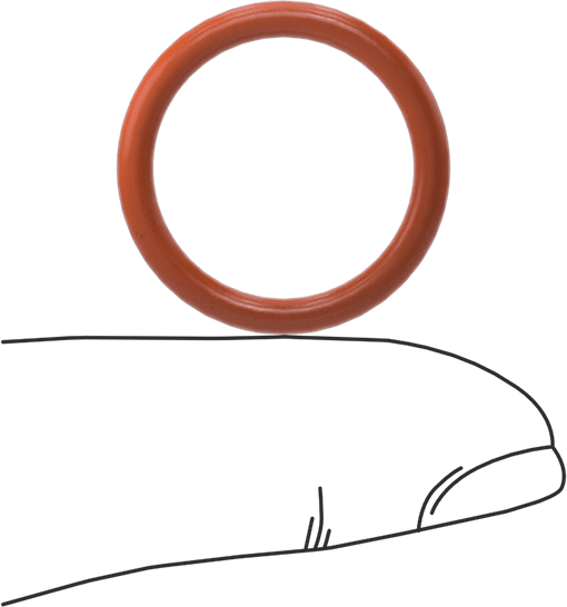 Yüksek Sıcaklık Silikon O-Ring, 2.5 mm Genişlik, 18 mm İç Çap