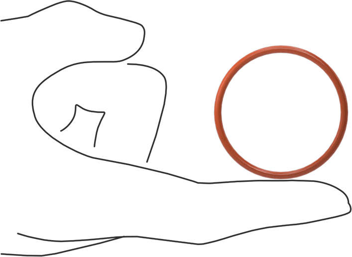 Yüksek Sıcaklık Silikon O-Ring, 2.5 mm Genişlik, 40 mm İç Çap