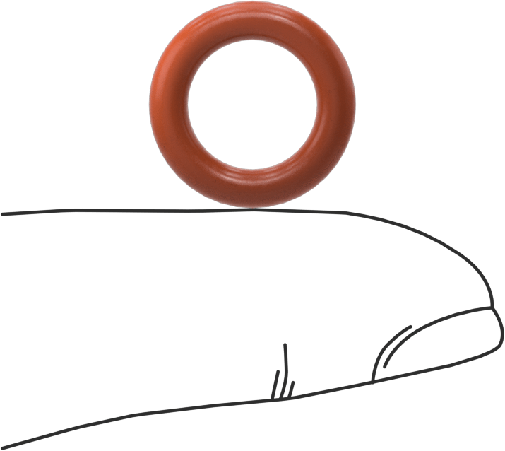 Yüksek Sıcaklık Silikon O-Ring, 3 mm Genişlik, 10 mm İç Çap