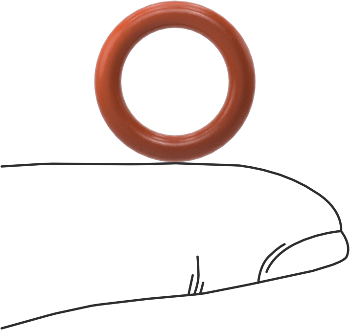 Yüksek Sıcaklık Silikon O-Ring, 3 mm Genişlik, 12 mm İç Çap