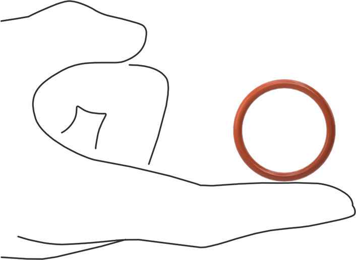 Yüksek Sıcaklık Silikon O-Ring, 3 mm Genişlik, 28 mm İç Çap