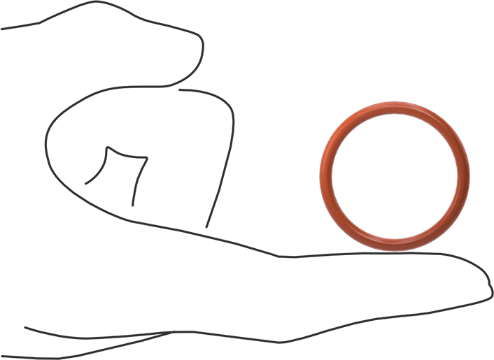 Yüksek Sıcaklık Silikon O-Ring, 3 mm Genişlik, 30 mm İç Çap