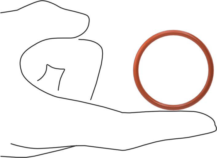 Yüksek Sıcaklık Silikon O-Ring, 3 mm Genişlik, 38 mm İç Çap