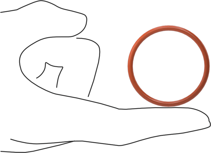 Yüksek Sıcaklık Silikon O-Ring, 3 mm Genişlik, 40 mm İç Çap