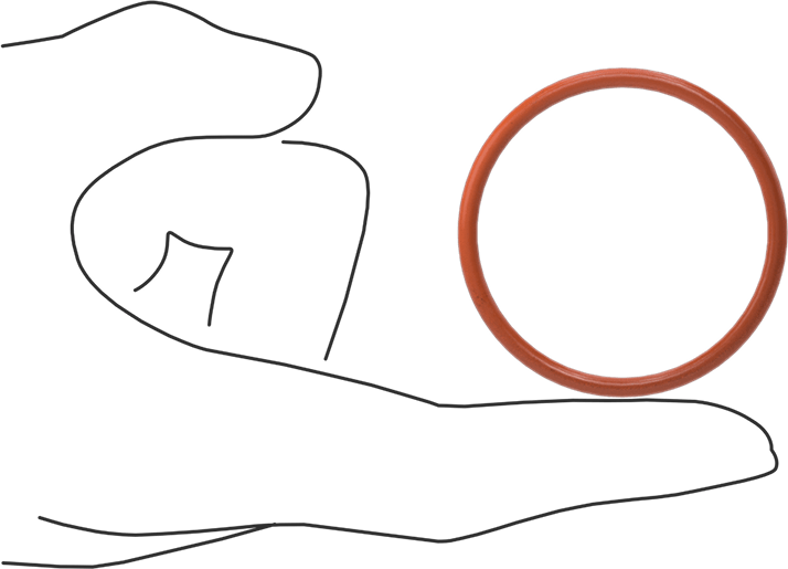 Yüksek Sıcaklık Silikon O-Ring, 3 mm Genişlik, 44 mm İç Çap