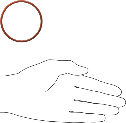 Yüksek Sıcaklık Silikon O-Ring, 3 mm Genişlik, 56 mm İç Çap