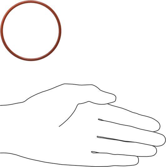 Yüksek Sıcaklık Silikon O-Ring, 3 mm Genişlik, 62 mm İç Çap