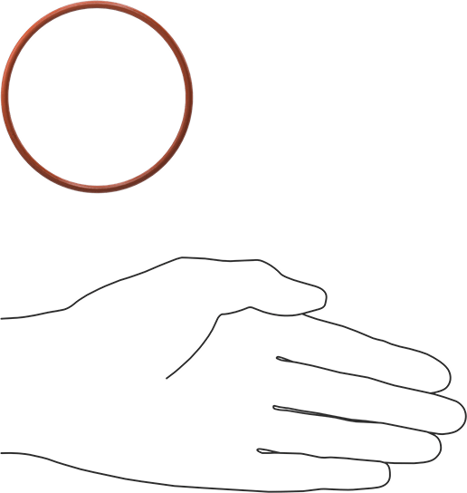 Yüksek Sıcaklık Silikon O-Ring, 3 mm Genişlik, 70 mm İç Çap