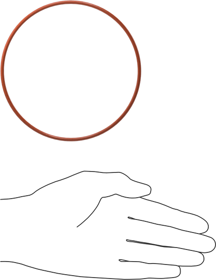 Yüksek Sıcaklık Silikon O-Ring, 3 mm Genişlik, 114.5 mm İç Çap