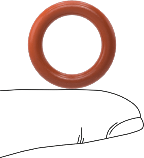 Yüksek Sıcaklık Silikon O-Ring, 4 mm Genişlik, 16 mm İç Çap