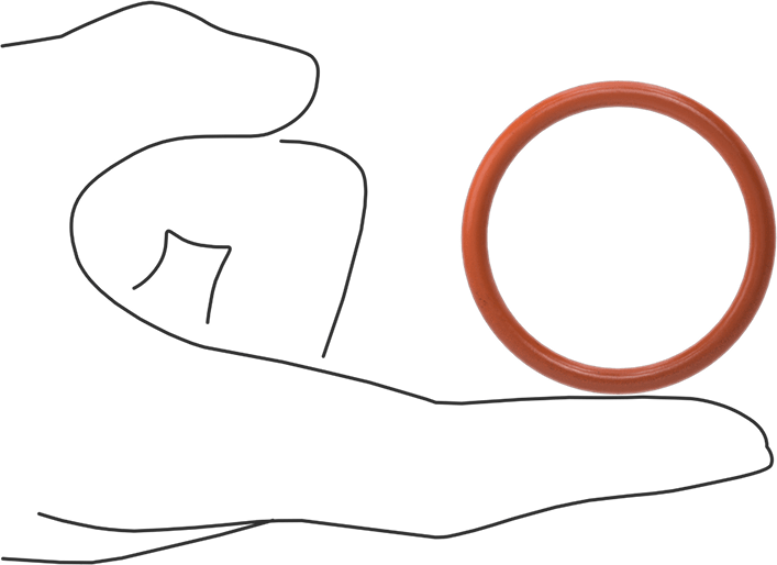 Yüksek Sıcaklık Silikon O-Ring, 4 mm Genişlik, 40 mm İç Çap