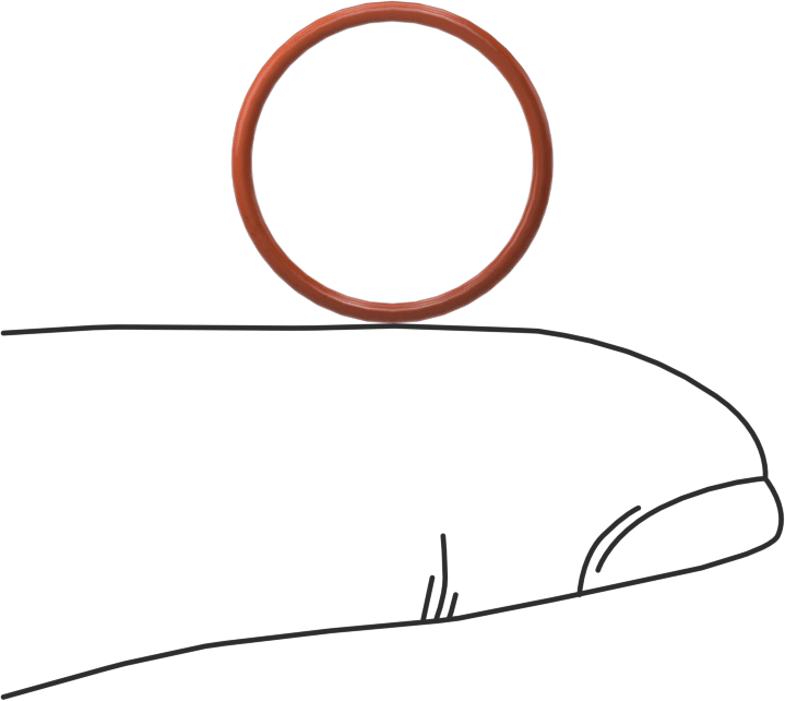 Yüksek Sıcaklık Silikon O-Ring, 1 mm Genişlik, 14 mm İç Çap