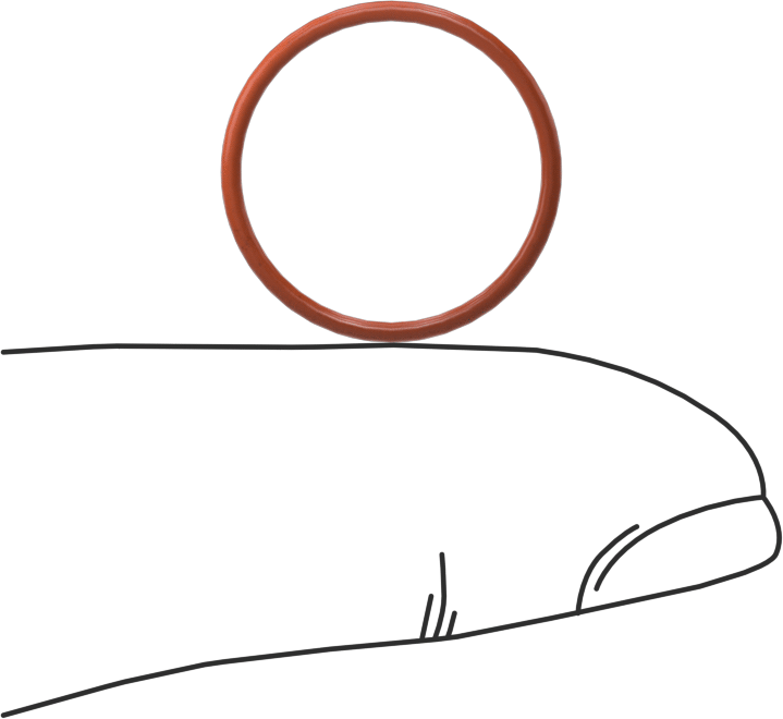 Yüksek Sıcaklık Silikon O-Ring, 1 mm Genişlik, 15 mm İç Çap