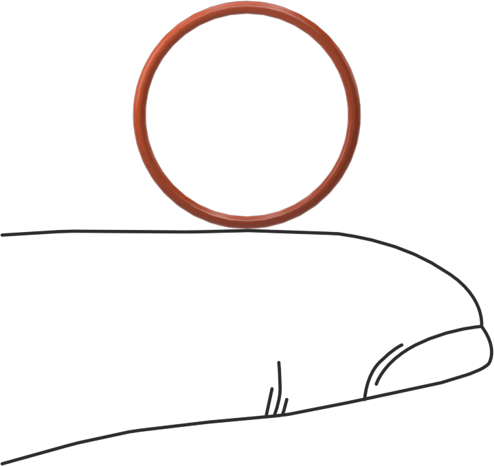 Yüksek Sıcaklık Silikon O-Ring, 1 mm Genişlik, 16 mm İç Çap