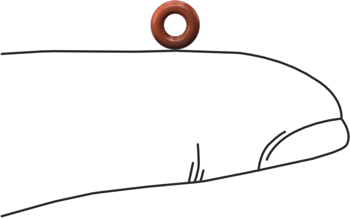 Yüksek Sıcaklık Silikon O-Ring, 1.5 mm Genişlik, 2.5 mm İç Çap