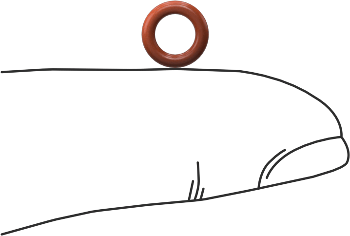 Yüksek Sıcaklık Silikon O-Ring, 1.5 mm Genişlik, 4.5 mm İç Çap