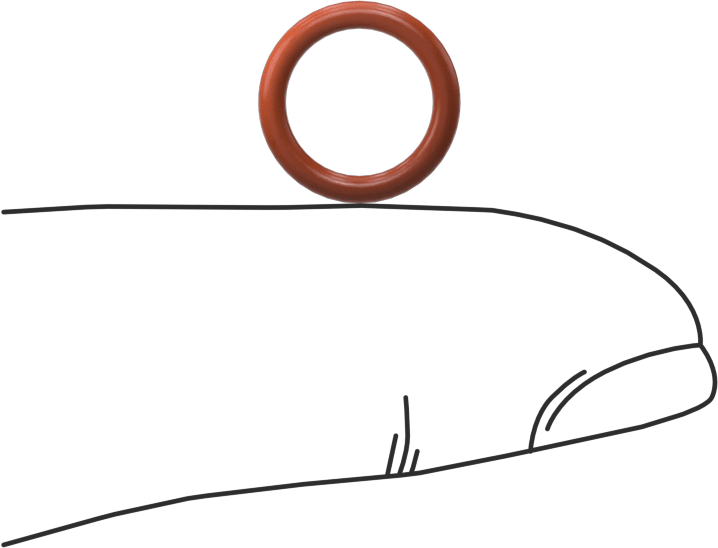 Yüksek Sıcaklık Silikon O-Ring, 1.5 mm Genişlik, 8 mm İç Çap