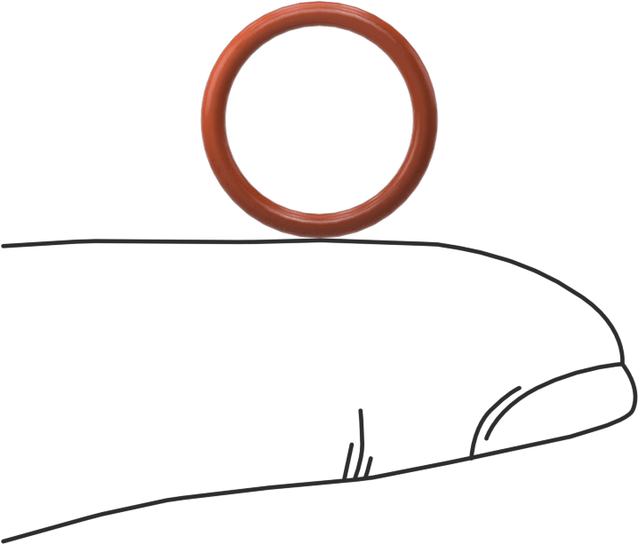 Yüksek Sıcaklık Silikon O-Ring, 1.5 mm Genişlik, 11.5 mm İç Çap