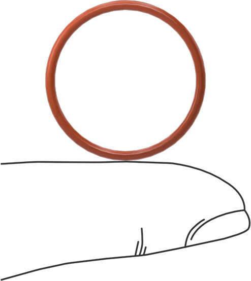 Yüksek Sıcaklık Silikon O-Ring, 1.5 mm Genişlik, 22 mm İç Çap