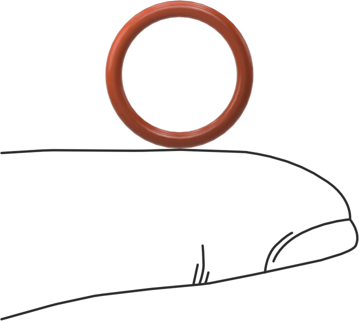 Yüksek Sıcaklık Silikon O-Ring, 1.8 mm Genişlik, 12.5 mm İç Çap