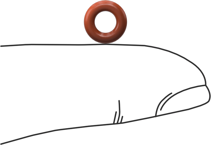 Yüksek Sıcaklık Silikon O-Ring, 2 mm Genişlik, 4 mm İç Çap