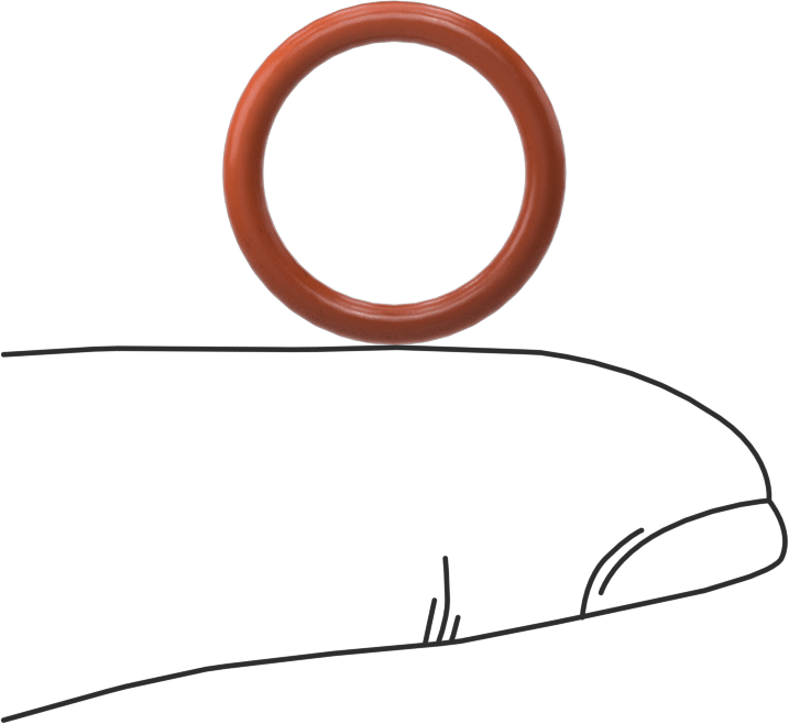 Yüksek Sıcaklık Silikon O-Ring, 2 mm Genişlik, 13 mm İç Çap