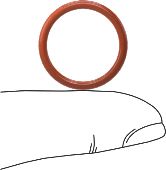 Yüksek Sıcaklık Silikon O-Ring, 2 mm Genişlik, 17 mm İç Çap