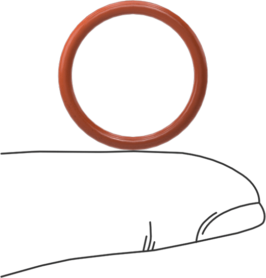 Yüksek Sıcaklık Silikon O-Ring, 2 mm Genişlik, 18 mm İç Çap