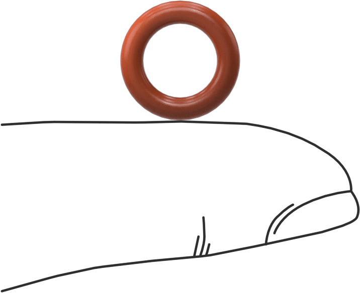 Yüksek Sıcaklık Silikon O-Ring, 2.5 mm Genişlik, 8 mm İç Çap