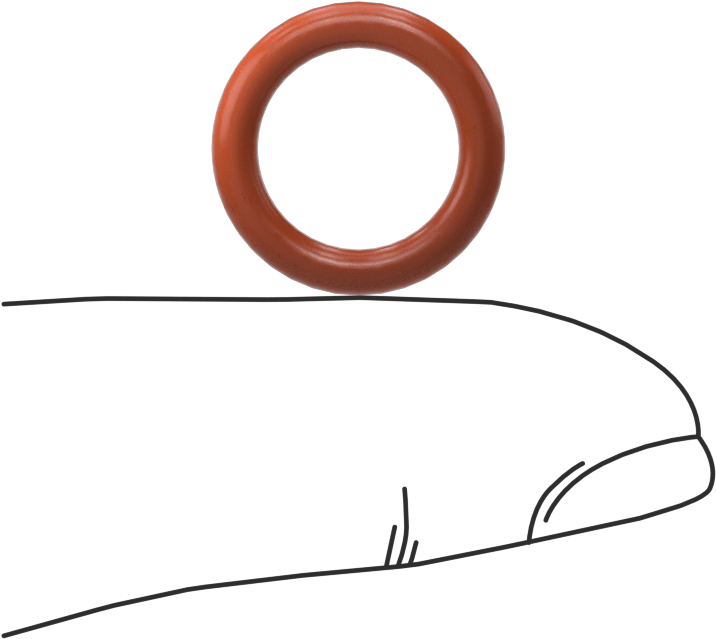 Yüksek Sıcaklık Silikon O-Ring, 2.5 mm Genişlik, 11 mm İç Çap