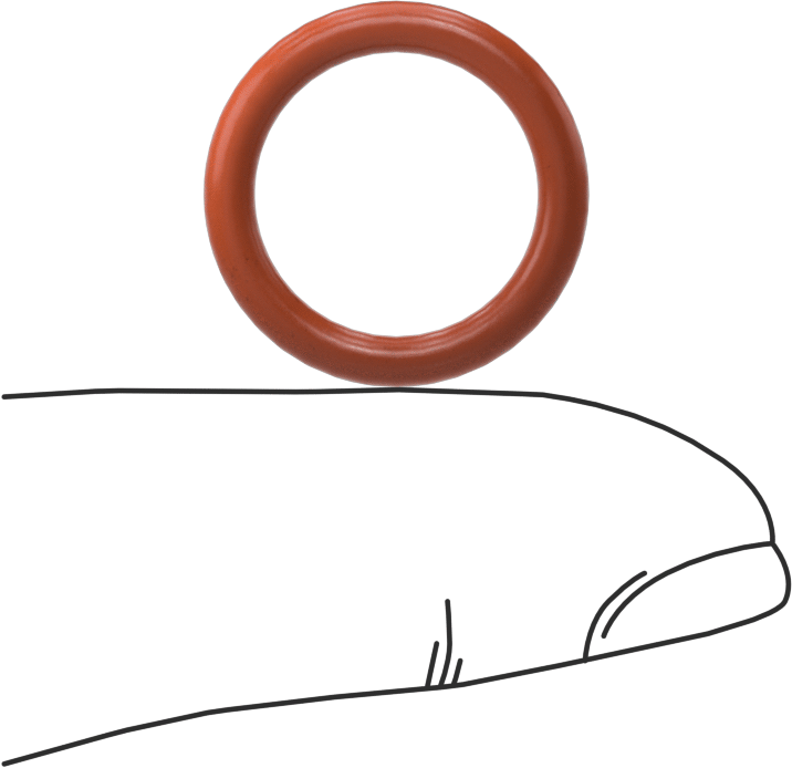 Yüksek Sıcaklık Silikon O-Ring, 2.5 mm Genişlik, 14 mm İç Çap