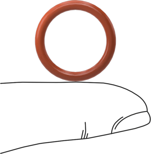 Yüksek Sıcaklık Silikon O-Ring, 2.5 mm Genişlik, 16 mm İç Çap