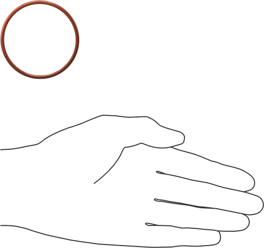 Yüksek Sıcaklık Silikon O-Ring, 2.5 mm Genişlik, 50 mm İç Çap