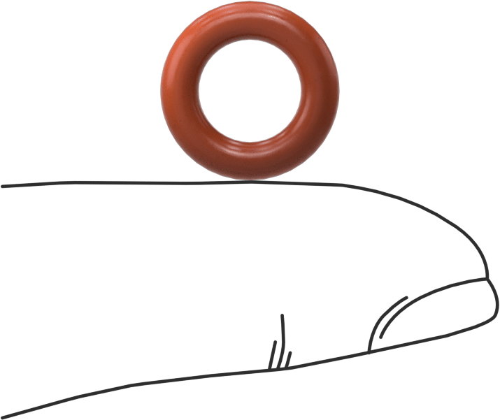 Yüksek Sıcaklık Silikon O-Ring, 3 mm Genişlik, 8 mm İç Çap