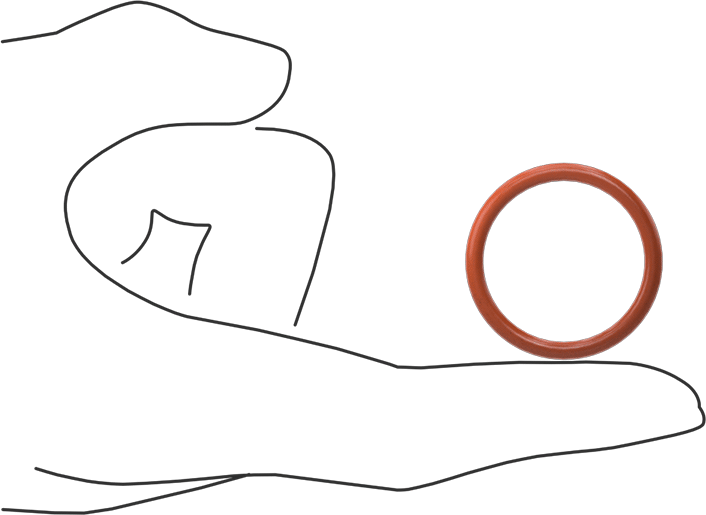 Yüksek Sıcaklık Silikon O-Ring, 3 mm Genişlik, 27 mm İç Çap