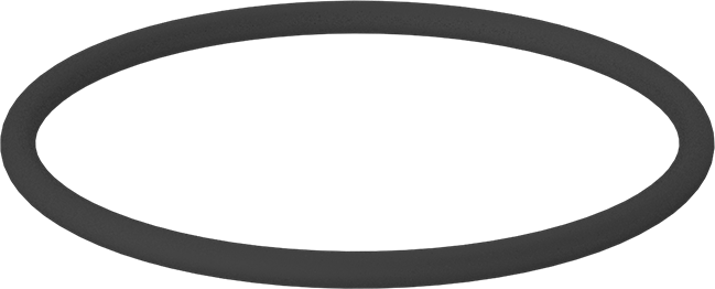Kimyasala Dayanıklı Viton® Floroelastomer O-Ring, Kahverengi, 1/4 Kesirli Genişlik, Dash Numarası 430